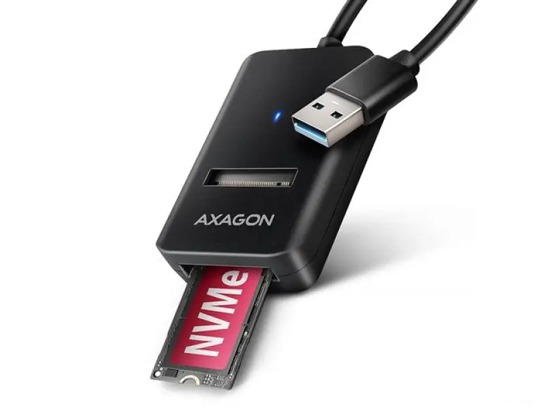 HDD DOD Ladica SATA & NVMe -> USB-A 3.2 Gen2, ADM2-AM, AXA