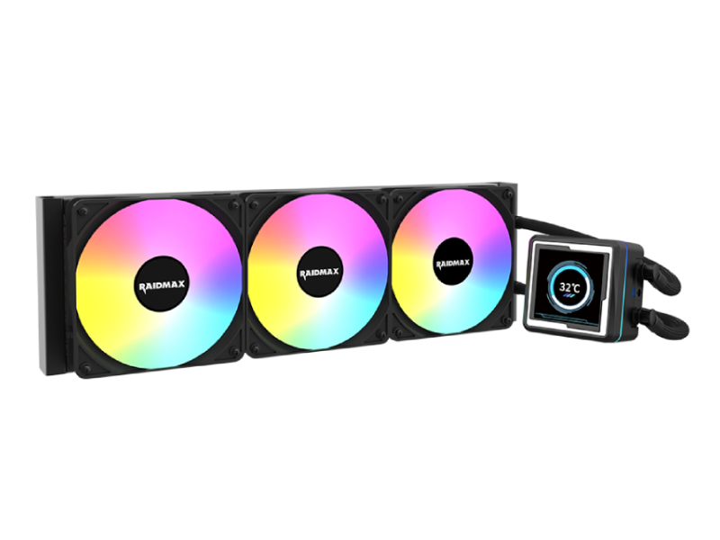 RAIDMAX LM360 ARGB CPU LIQUID COOLER WITH ANIMATION DISPLAY - Vodeno hlađenje crno (LM360BK) F