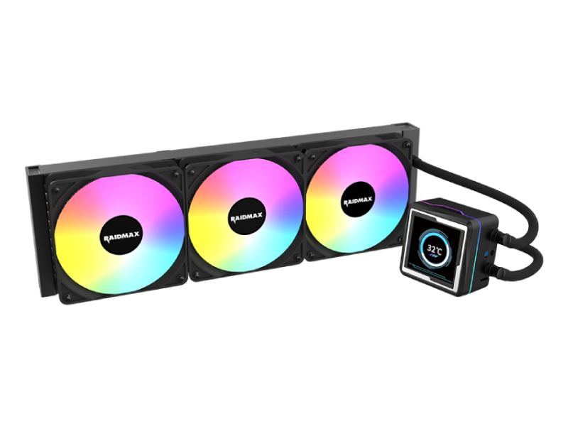 RAIDMAX LM360 ARGB CPU LIQUID COOLER WITH ANIMATION DISPLAY - Vodeno hlađenje crno (LM360BK) F
