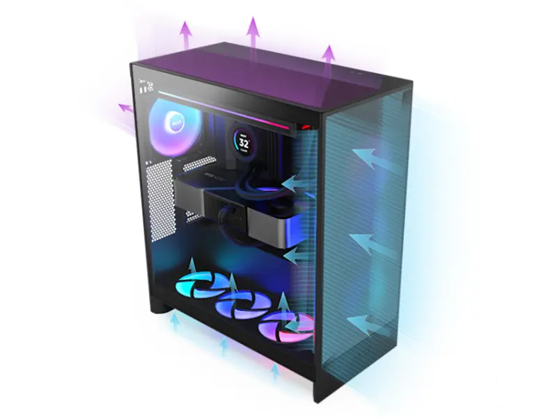 NZXT H7 Flow RGB kućište belo (CM-H72FW-R1) 