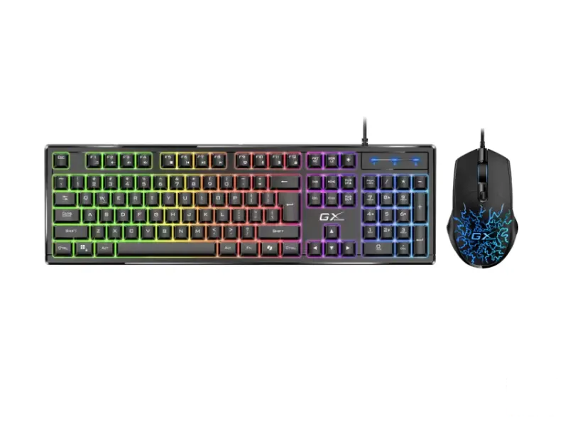 GENIUS Scorpion KM-GX3 Gaming RGB USB US crna tastatura +  miš 