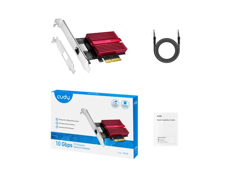 CUDY Mrezna kartica PE10G 10G 10/100/1000/10000 PCIe Adapter