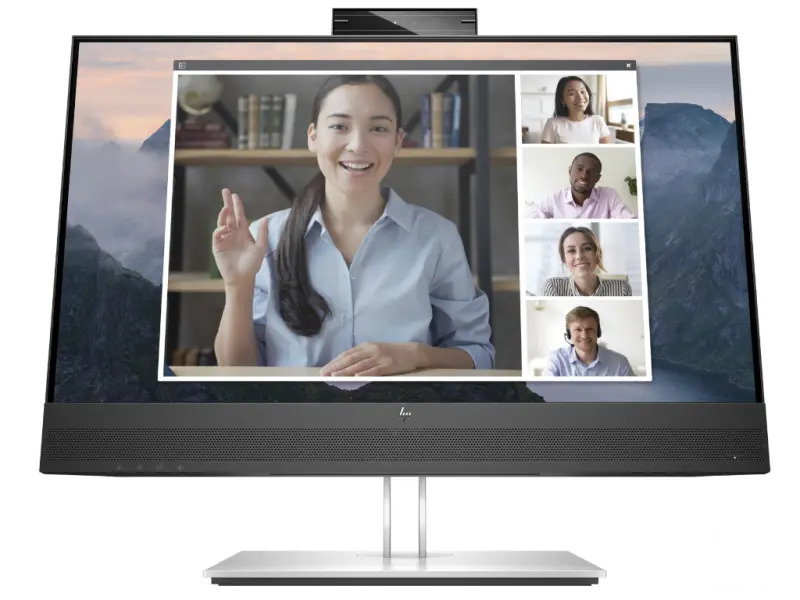 HP E24mv 24" 60Hz FHD/IPS/HDMI/DP/Camera5MP/Speaker/HA/Swivel/Tilt/Black