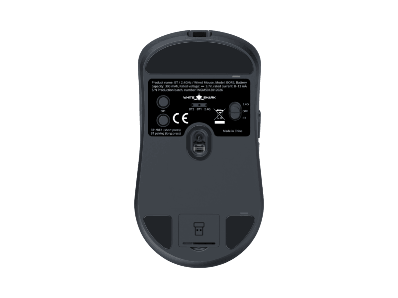 White Shark  BORS - Crni / Wireless