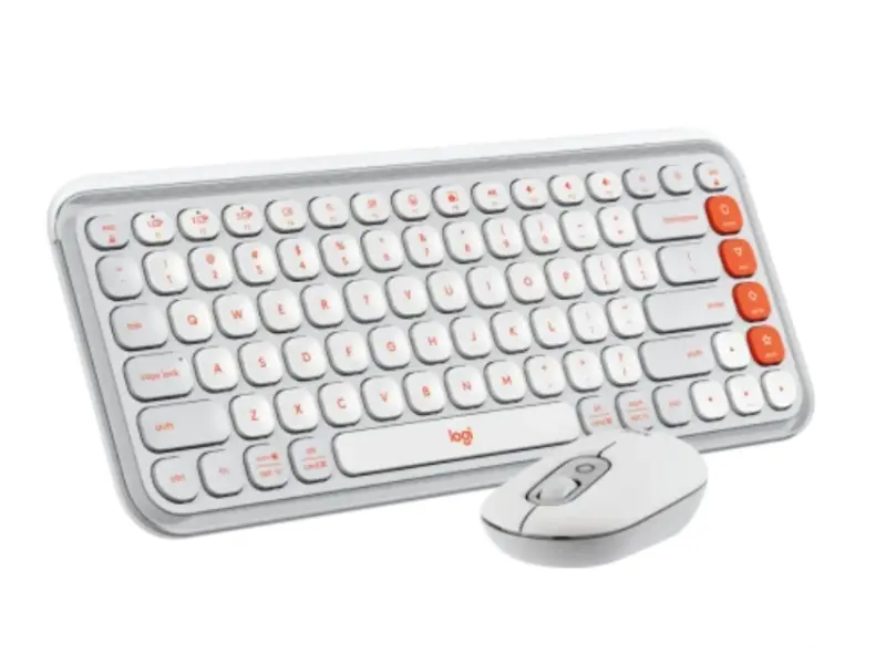 LOGITECH POP Icon Combo US tastatura bela 