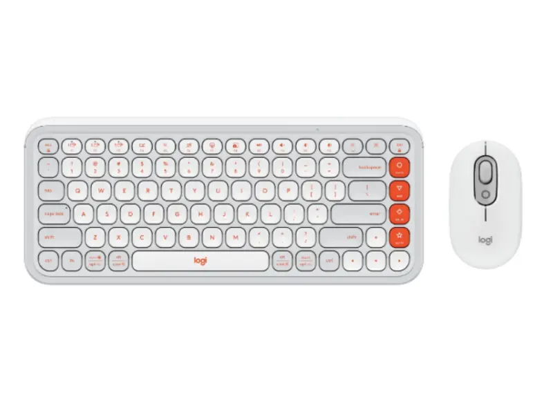 LOGITECH POP Icon Combo US tastatura bela 