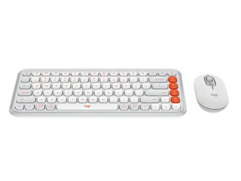 LOGITECH POP Icon Combo US tastatura bela 