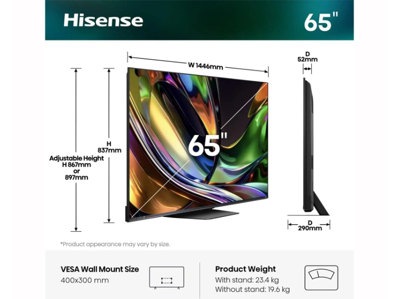 Hisense 65UR8S smart TV 65″