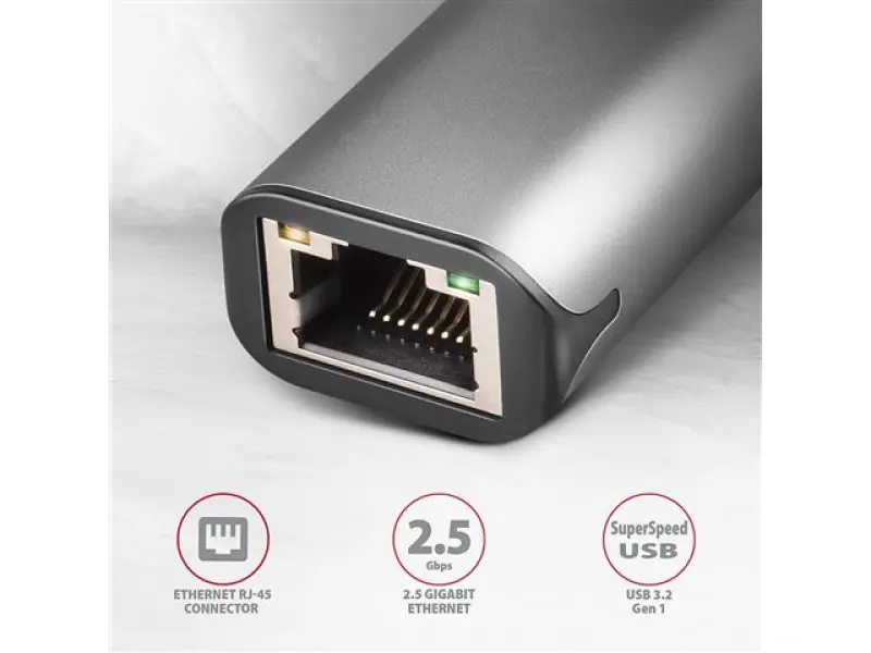 Adapter Axagon ADE-25RC SUPERSPEED USB-C 2.5 GIGABIT ETHERNET