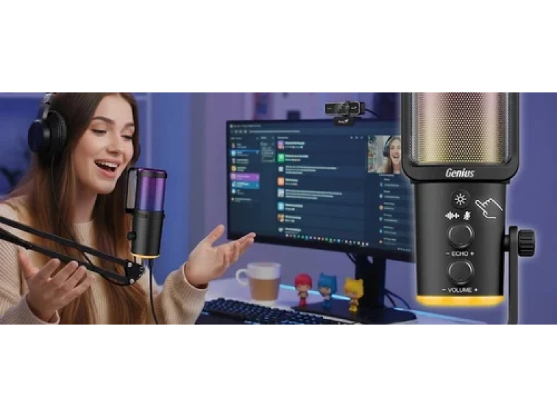 GENIUS MIC-S400U mikrofon crni