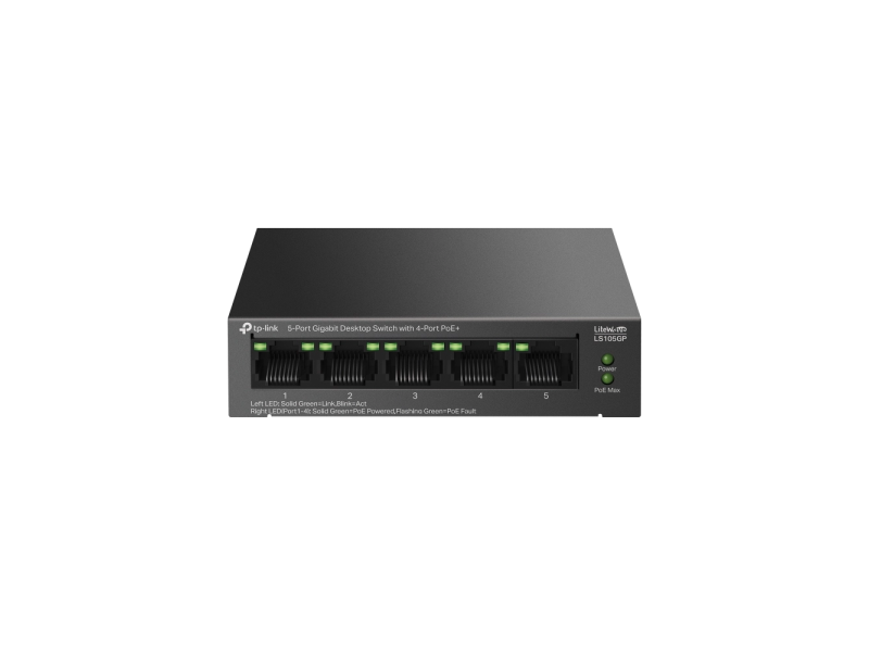 TP-LINK LS105GP LS105GP PoE svič 5 gigabit RJ-45 portova 10/100/1000Mb/s od toga 4 PoE