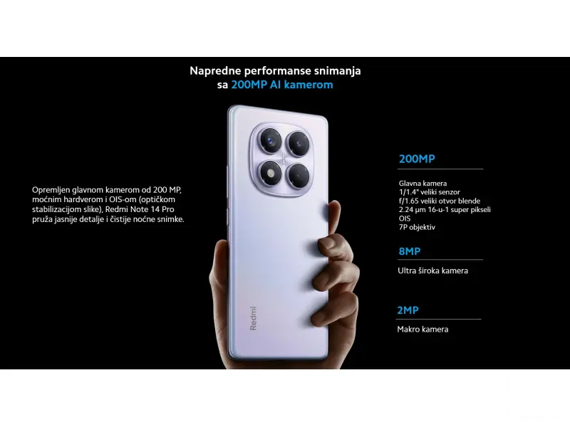 REDMI NOTE 14 PRO - 8+256GB BLACK