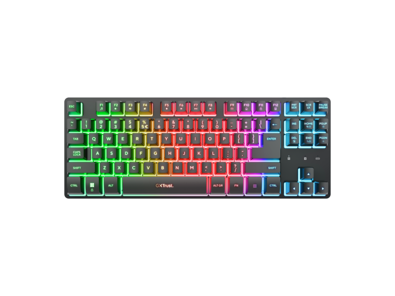 TRUST GXT 831 Thado TKL Wireless Gaming Keyboard/USB-A/Illuminated/US