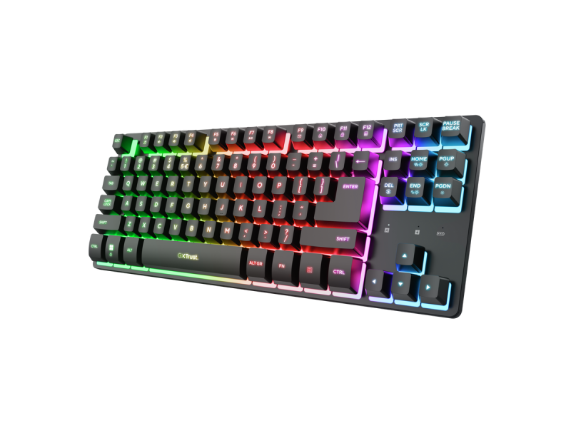 TRUST GXT 831 Thado TKL Wireless Gaming Keyboard/USB-A/Illuminated/US