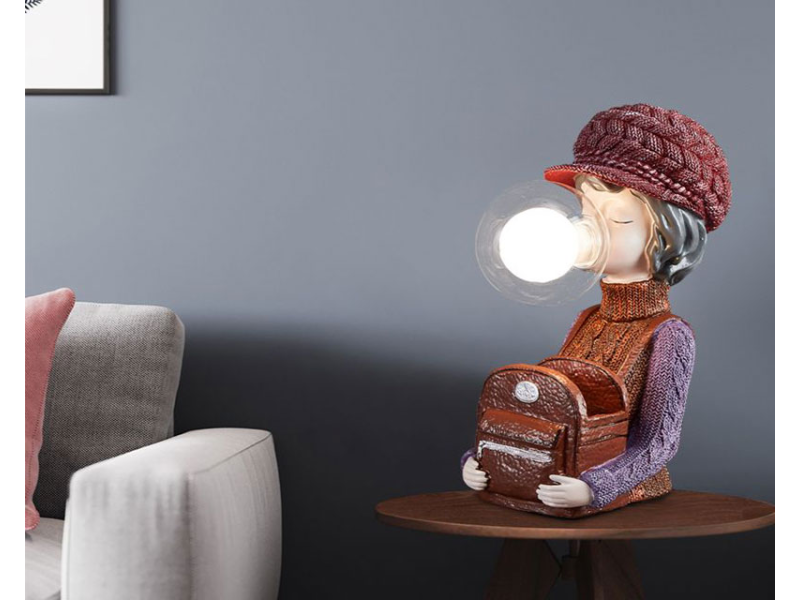 MARLUX L17 dekorativna stona lampa crvena