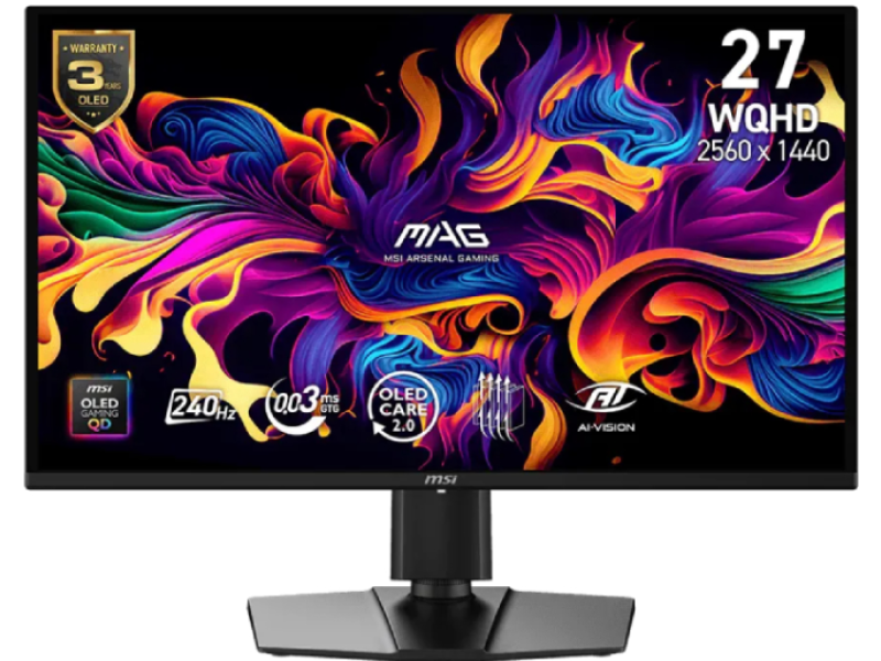 MSI 27 inča MAG 274QP QD-OLED X24 2560x1440 240Hz AdaptiveSync Premium gaming monitor