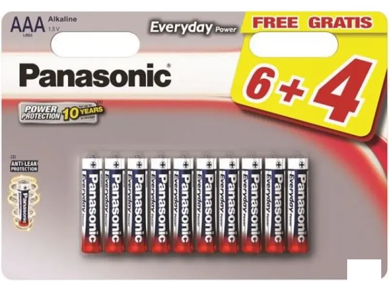 PANASONIC LR03EPS/10BW-AAA 10 kom 6+4F Alkalne