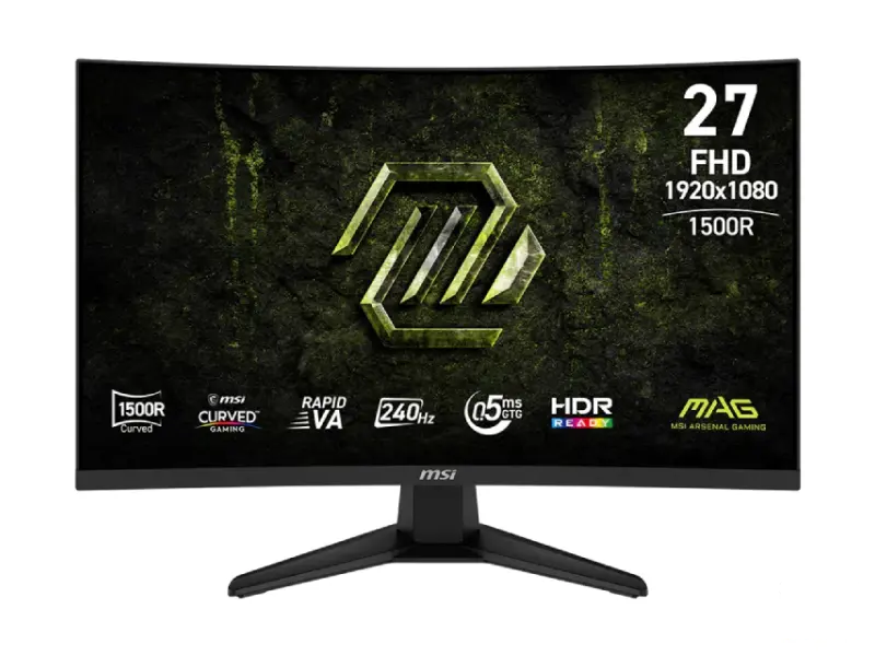 MSI 27 inča 275CF X24 MAG FHD 1920x1080 Rapid VA 240 Hz zakrivljeni gaming monitor 