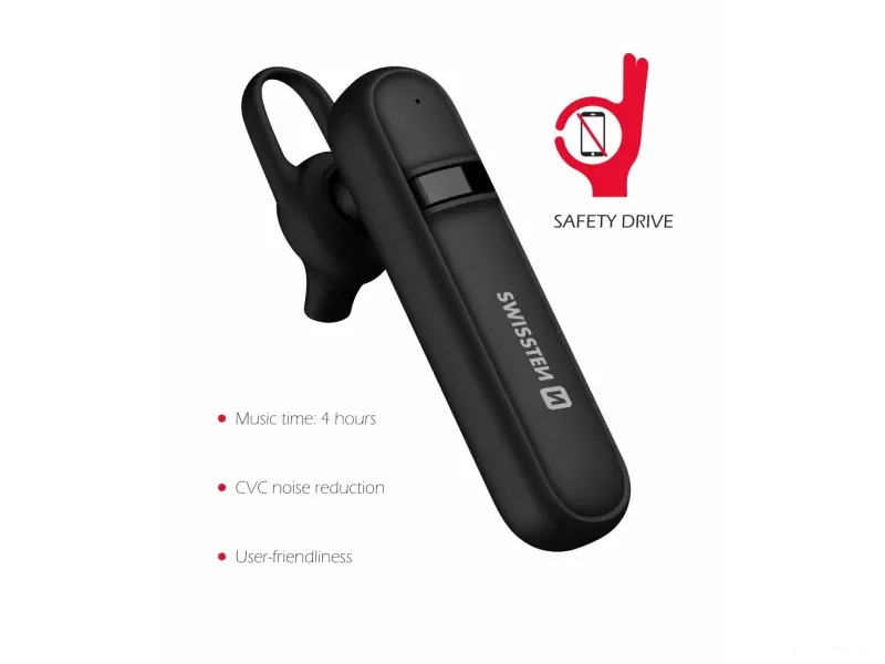 Swissten Slušalice Bluetooth CALLER Black