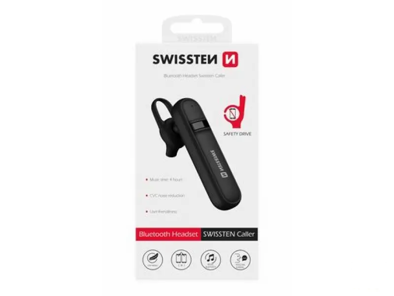 Swissten Slušalice Bluetooth CALLER Black