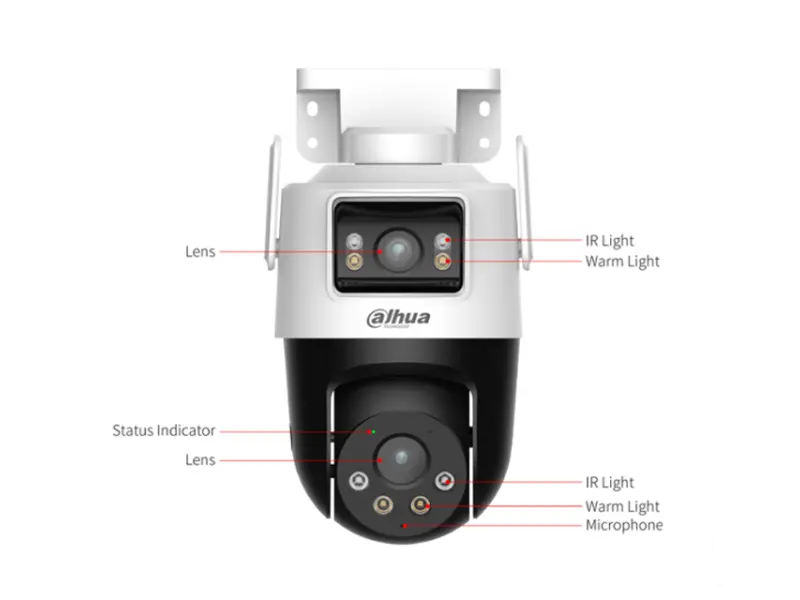 DAHUA P5D-5F-PV 5+5MP Outdoor Wi-Fi Dual-Lens Pan & Tilt kamera 