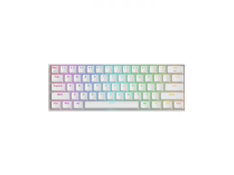 Redragon Tastatura Draconic K530 PRO RGB Mechanical Gaming Keyboard, 2.4G,BT, 60% White