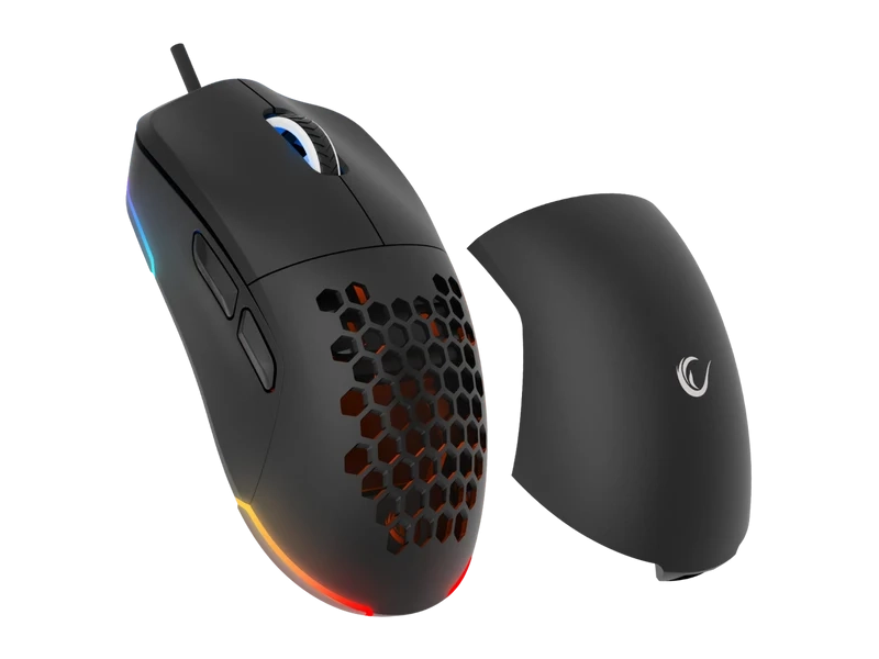 Rampage Miš BLINK crni gaming, 7 makro dugmadi, 12.800 DPI RGB