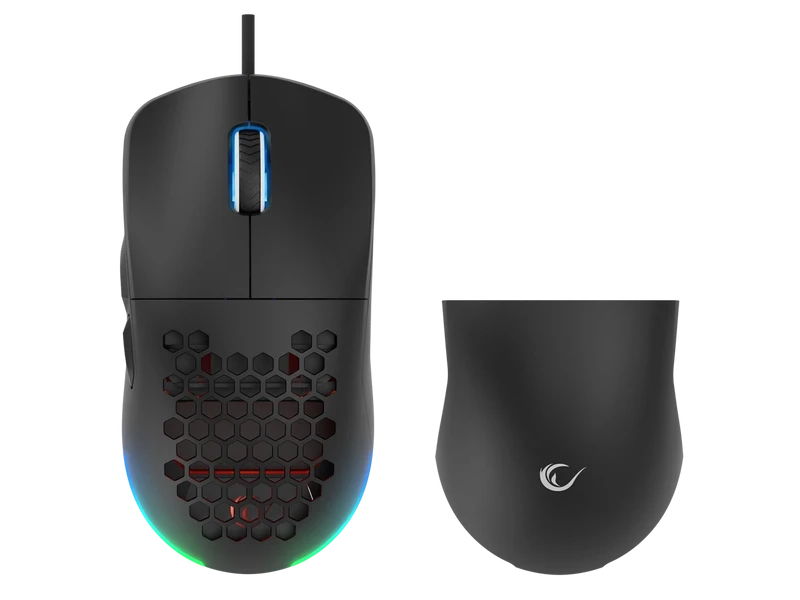 Rampage Miš BLINK crni gaming, 7 makro dugmadi, 12.800 DPI RGB