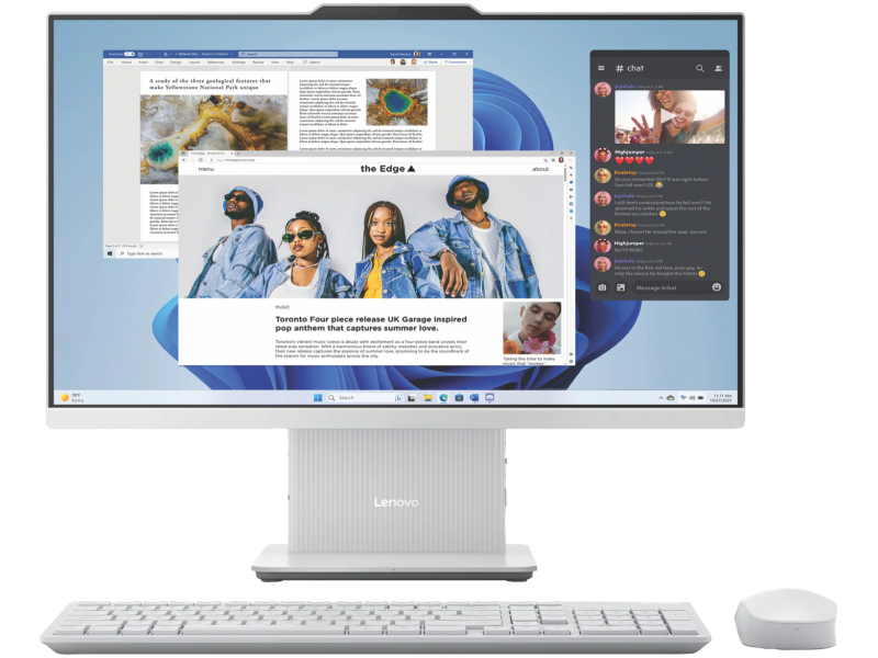 Lenovo F0HQ00AXYA IdeaCentre AIO  (Cloud Grey) 27.0" R7 16GB 512GB k&m