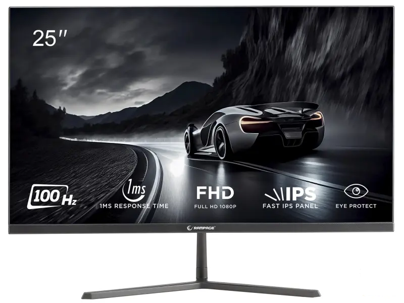 Rampage Monitor RM25R100 Flat Gaming Monitor