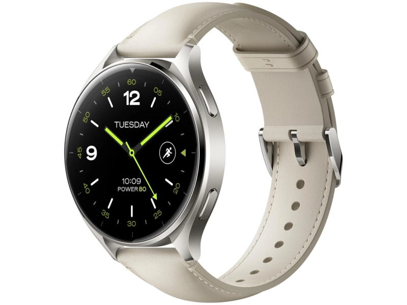 XIAOMI Watch 2 Titan Gray Case With White Leather Strap (BHR9306GL) 