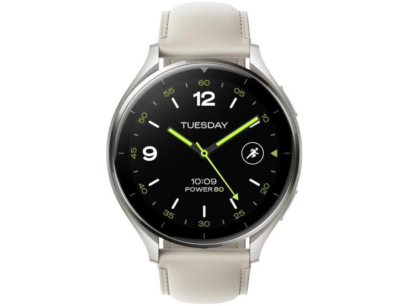XIAOMI Watch 2 Titan Gray Case With White Leather Strap (BHR9306GL) 