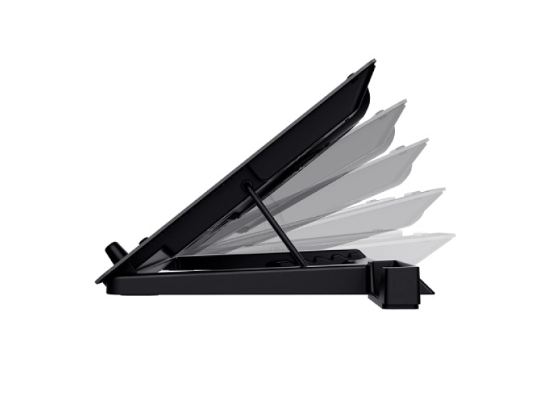 TRUST GXT1125 Quno Laptop Cooling stand,5 fans,Black,Max laptop size 17"