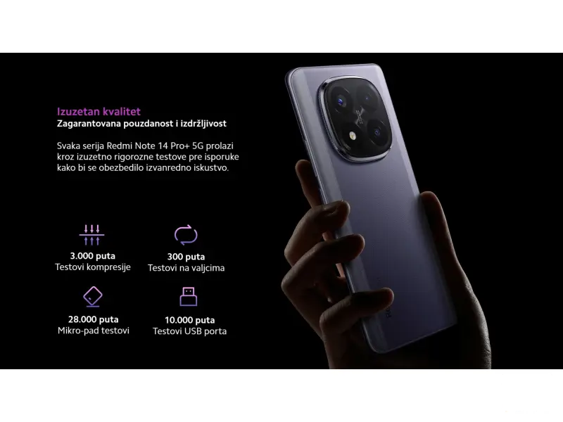 REDMI NOTE 14 PRO+ 5G - 8+256GB PURPLE