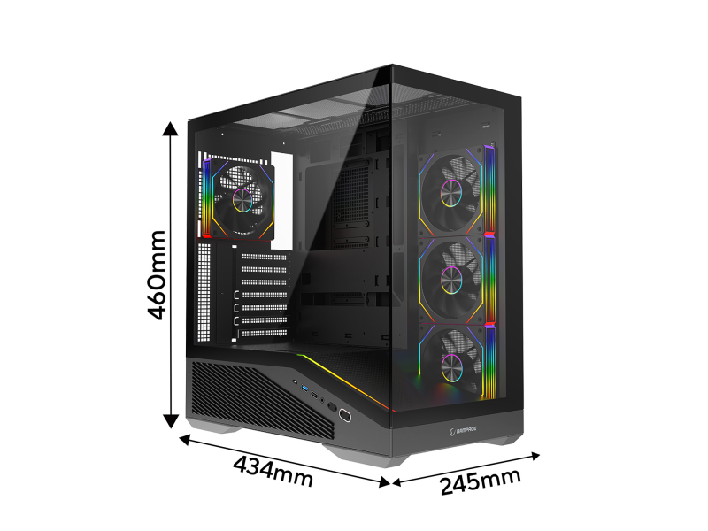 Rampage CASE REAPER 4x120 ARGB 850W 80+ Bronze