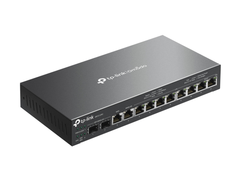 TP-LINK ER7212PC 3U1 kontroler+VPN Firewall ruter+Poe switch