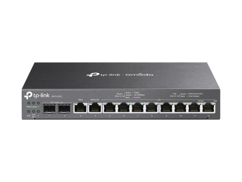 TP-LINK ER7212PC 3U1 kontroler+VPN Firewall ruter+Poe switch