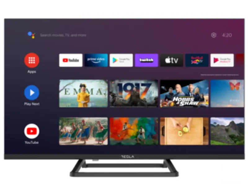Tesla 43E635BFS LED TV 43" full HD, Android 11 smart TV, HDMI x 3, USB x 2, DVB-T2/C/S2