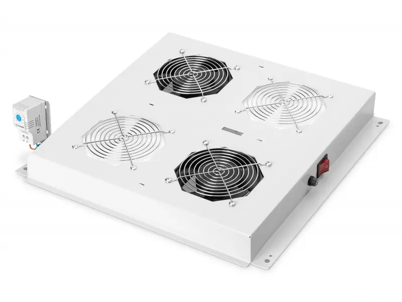 Digitus Roof ventilator unit for 483 mm 19" , 2 fans, grey for network cabinets Unique, Varioflex-N, Dynamic