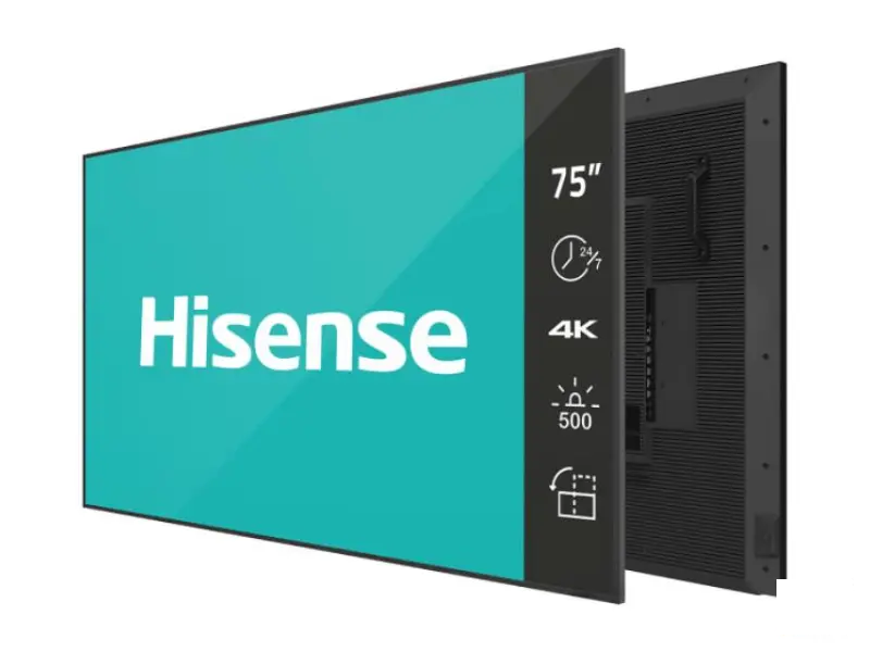 HISENSE 75 inča 75DM66D 4K UHD 500 nita Digital Signage Display - 24/7 Operation 