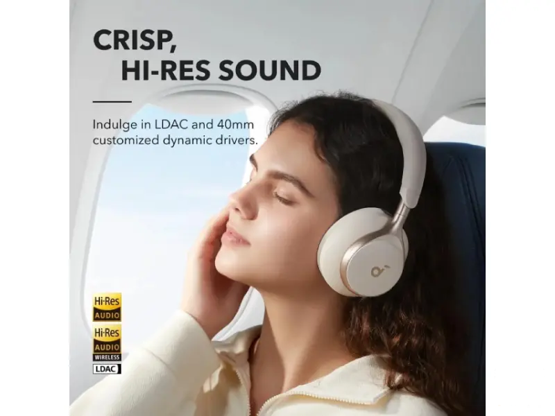 ANKER Soundcore Space One ANC BT slušalice bele 