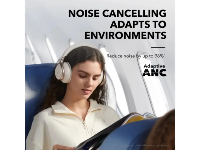 ANKER Soundcore Space One ANC BT slušalice bele 