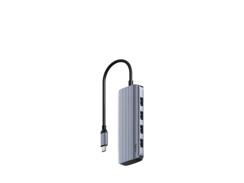 CUDY HUB UH500 6-in-1 1x HDMI 4K, 1x USB Type-C PD 100W, 4x USB A 3.2