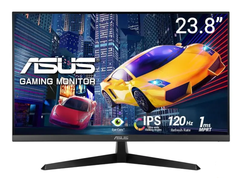 ASUS LED IPS Gaming Monitor VY249HGR,23.8",FHD 1920 x 1080,  1 ms, 120Hz, 1500:1, Eye Care, VGA/HDMI