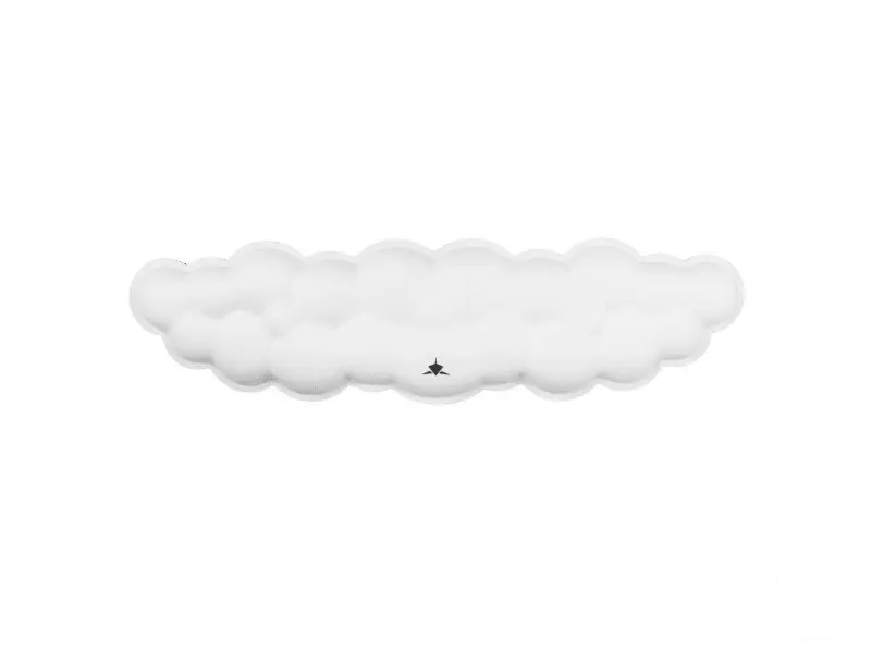 White Shark PODLOGA ZA TIPKOVNICU KP-012 CUMULUS BIJELA