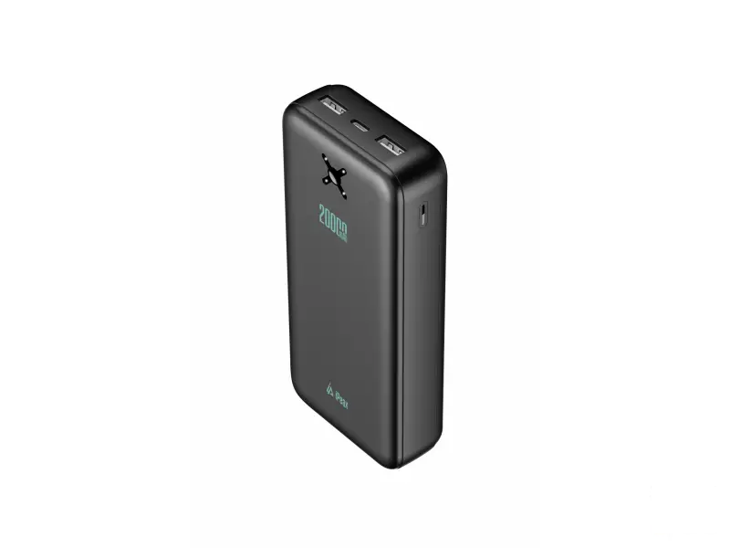 iPEAX Power bank 20000 mAh, 10.5W, 2x USB-A Black