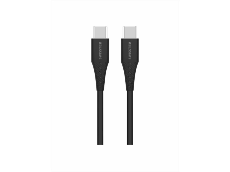 Swissten DATA CABLE TPE USB-C/USB-C POWER DELIVERY 5A (100W) 2,5 M BLACK