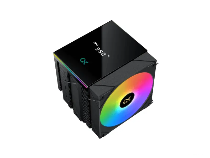 Xigmatek CPU Cooler EN45844 AK6 Dual Fan Digital Display (1851, AM5) Black
