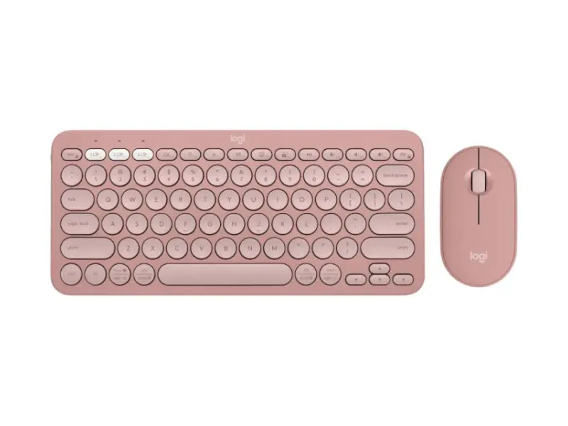 LOGITECH Pebble2 Wireless Combo US tastatura i miš roze 