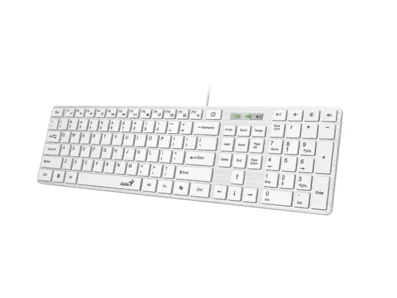 GENIUS SlimStar 126 USB US bela tastatura 
